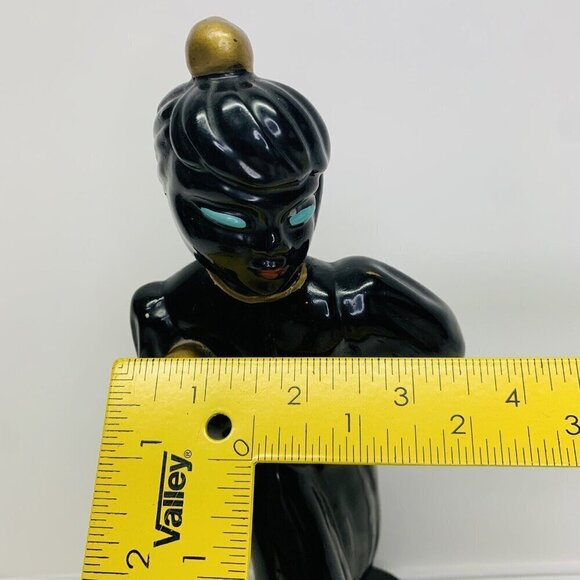Vintage Black Americana Claytonware Chalkware Figurine Women Dancer MCM 10" - Picture 14 of 14